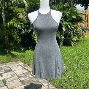 Hollister High Neck striped tank dress size Gray S